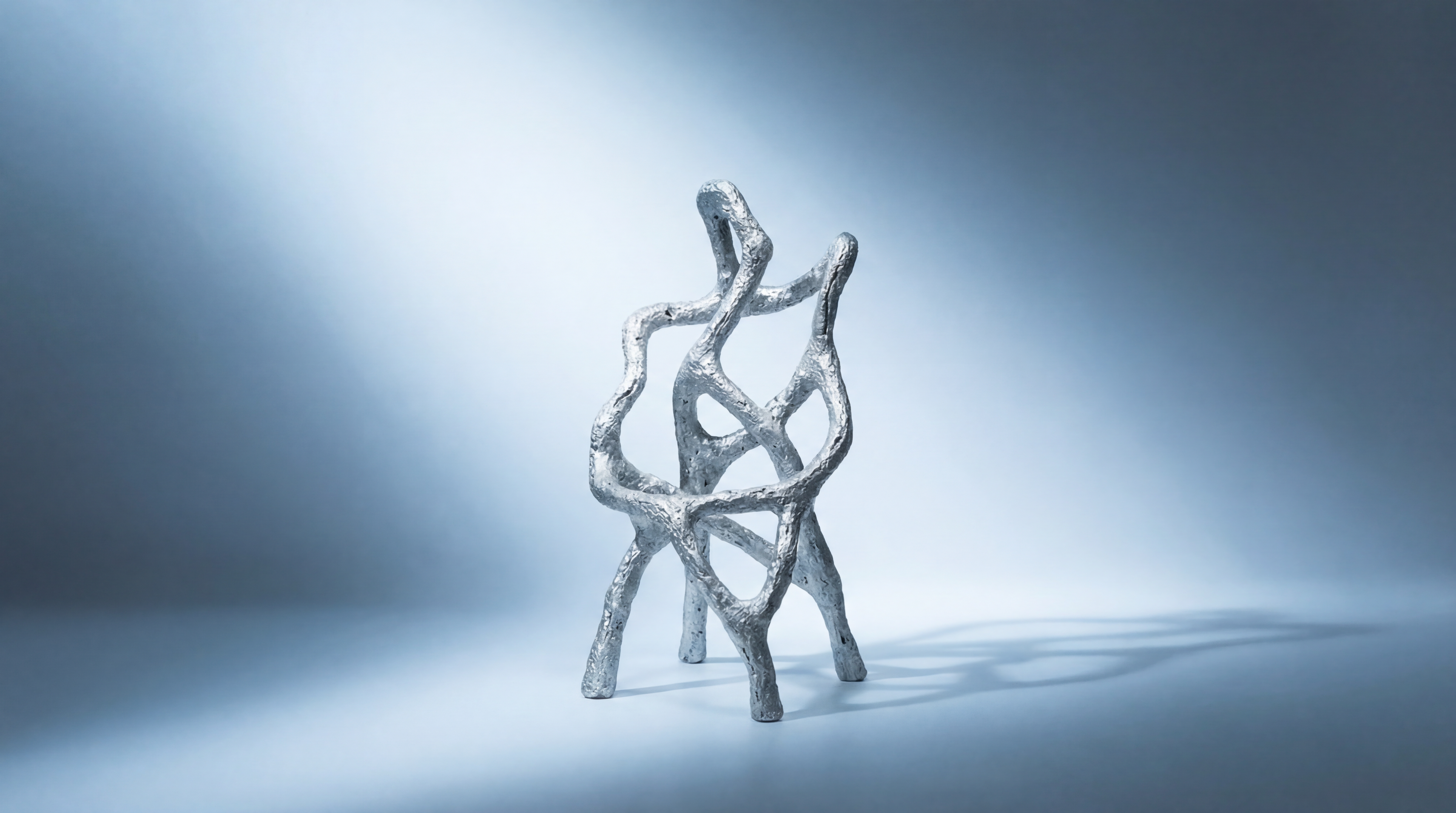 Blue structural gallery object